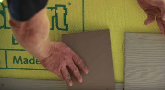 Fiber cement shake siding installation