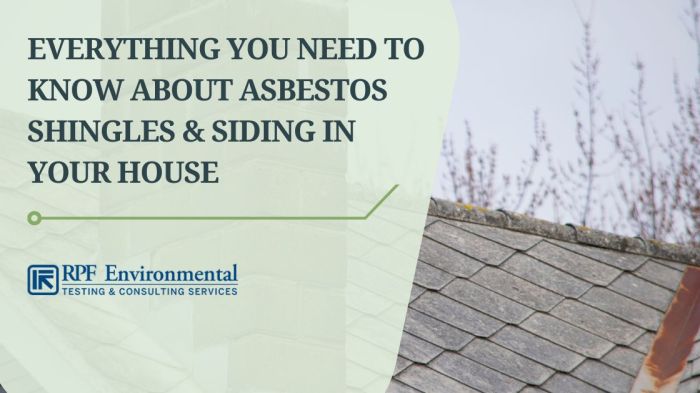 Asbestos shingles