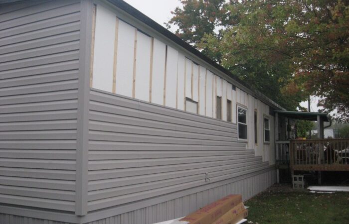 Redo siding on house